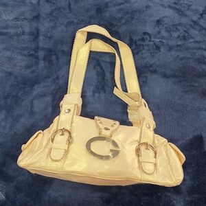 White Silver Pearl Shoulder G Bag